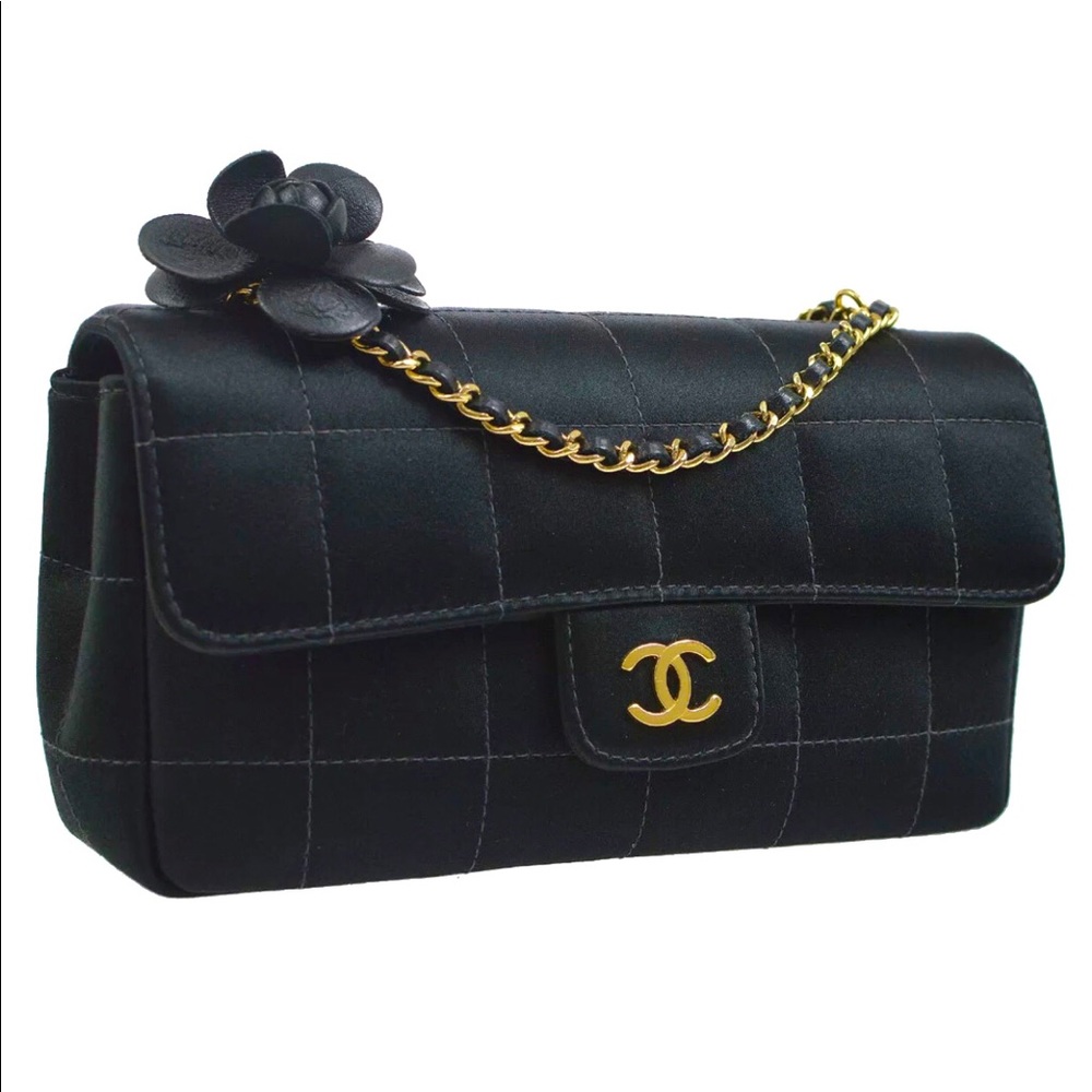 SOLD Authentic Chanel Mini Chocolate Bar Quilted Bag